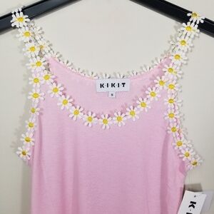 KIKIT Embroidered Daisy Pajamas Short Set - 2 Pc. Loungewear
